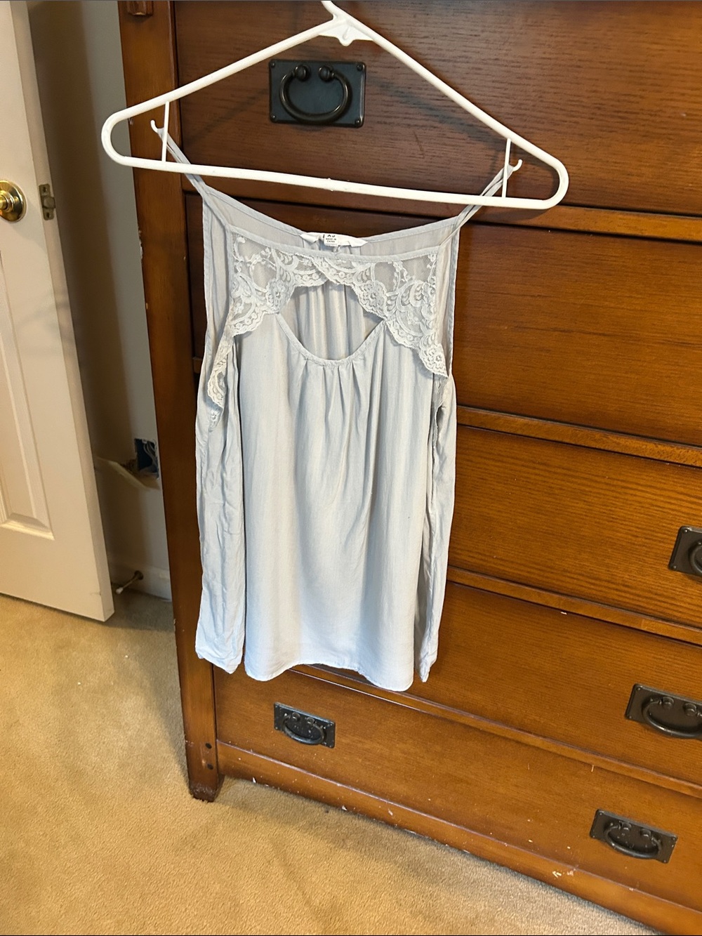 Jack by BB Dakota Light Blue Lace-Trim Sleep Cami